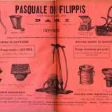 Fu Pasquale De Filippis ad aprire l�azienda nel 1872 come impresa di materiali da costruzione edile